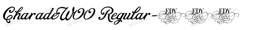 CharadeW00 Regular字体转换
